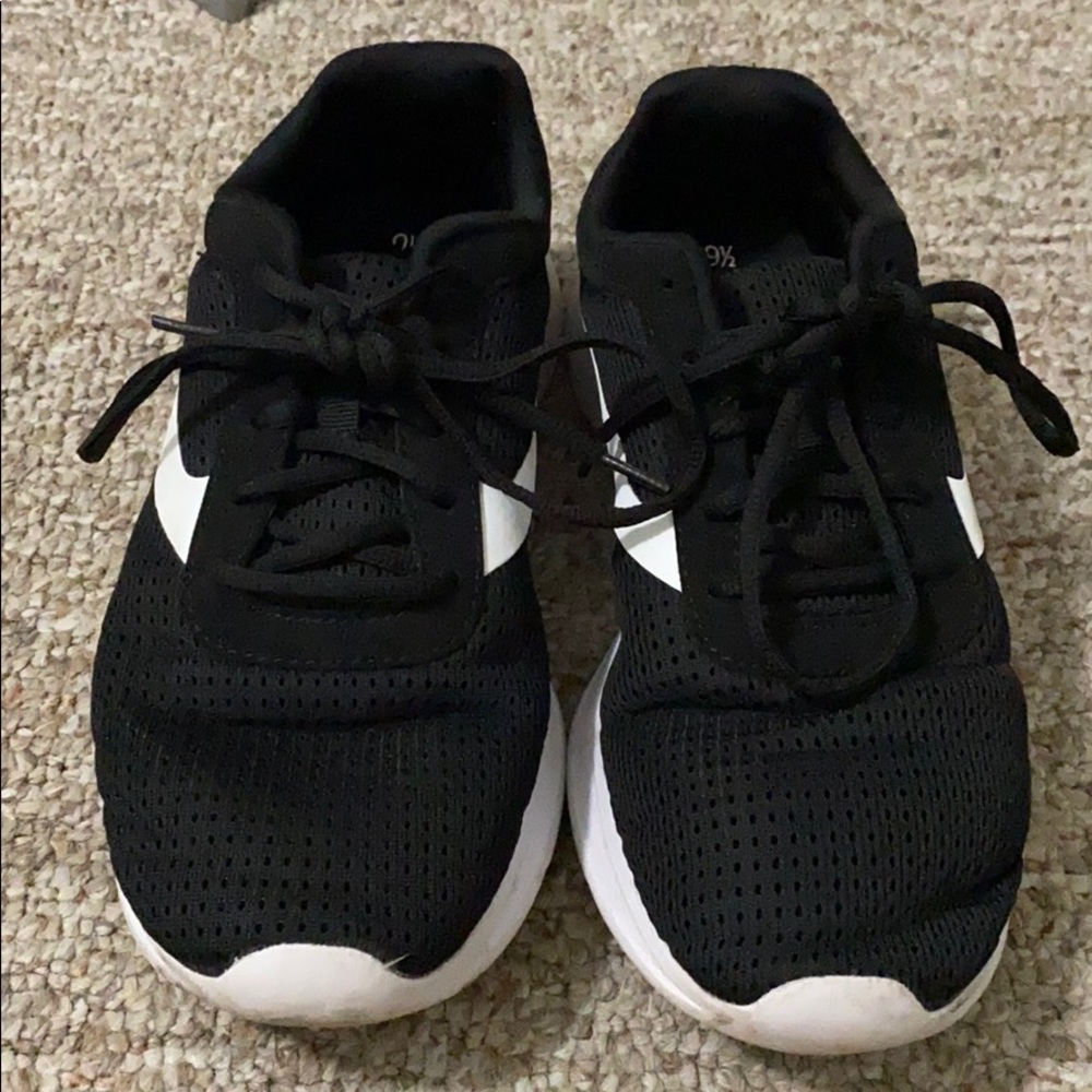 Black sneakers